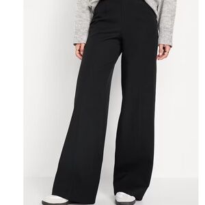 High-Waisted Pull-On Pixie Super Wide-Leg Pants